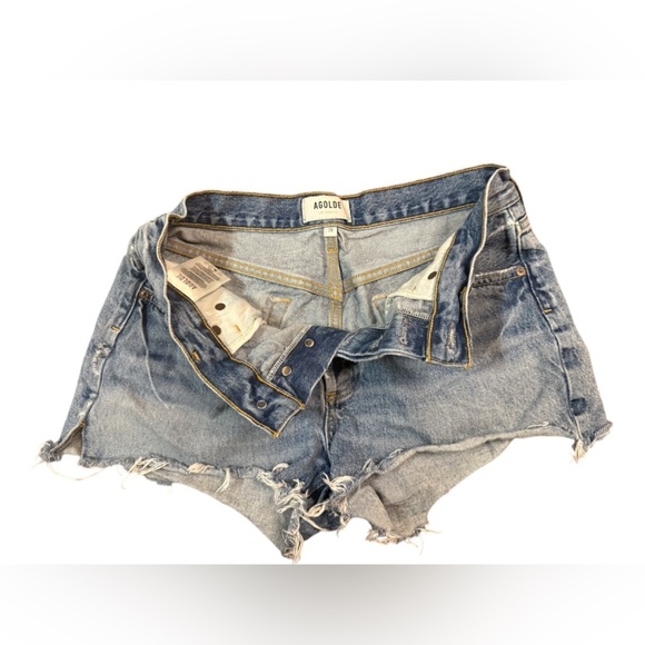 Agolde Parker Cut Off Shorts Size 28 - Picture 4 of 7